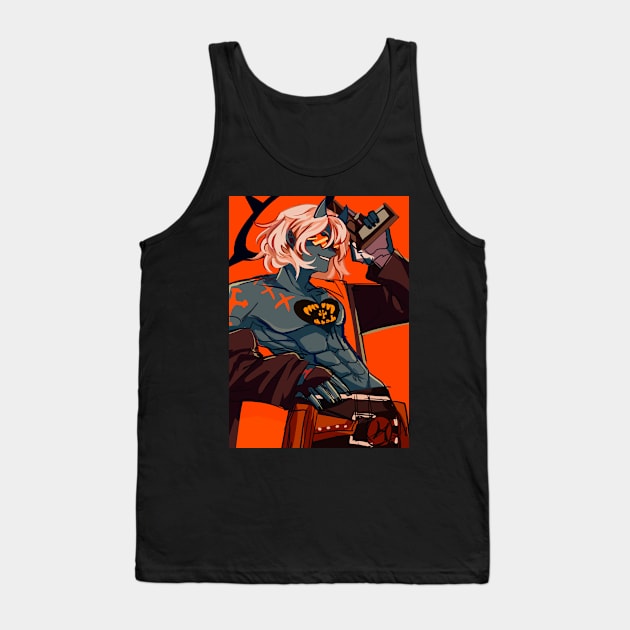 Guilty gear strive Orange Happy Chaos Tank Top by Kams_store